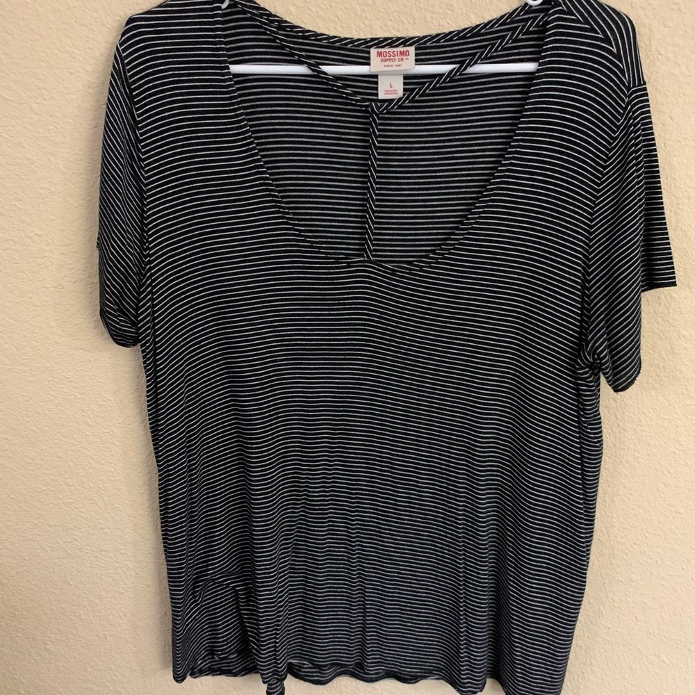 Black/white striped shirt